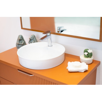 2058TXS110H MINIMAL круглая раковина для установки на столешницу 46х46 см, Serel 2058TXS110H-2