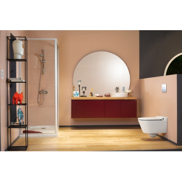 2058TXS110H MINIMAL круглая раковина для установки на столешницу 46х46 см, Serel 2058TXS110H-4