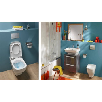 EDE102-00 Struktura чаша подвесного унитаза без обода 5434 см, белый EDE102-00-1