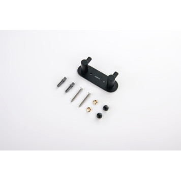 AQ4102MB ЕВРОПА крючок двойной, матовый черный AQ4102MB-5