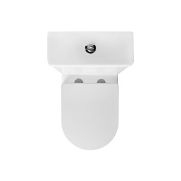 AQ2903T-00 ЕВРОПА Унитаз напольный безободковый TORNADO с бачком 630390825мм, горизонтальный выпуск, тонкое сиденье soft-close, крепеж AQ2903T-00-4