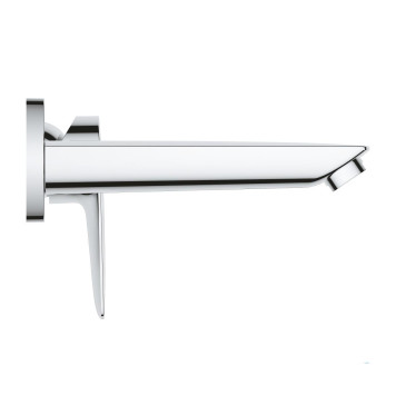 20474001 BauEdge 2020 Смеситель для раковины, на 2 отверстия, настенный монтаж, хром (замена 20474000) 20474001-1