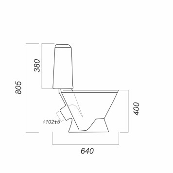 КАМА СТАНДАРТ Унитаз-компакт Белый S1 (WC.CC/Kama/1-P/WHT.G/S1) WC.CC/Kama/1-P/WHT.G/S1-3