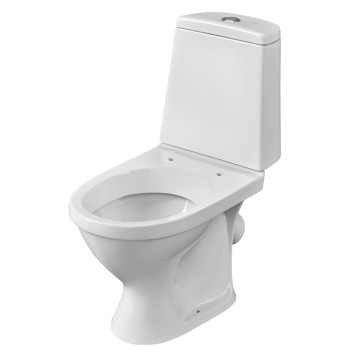 1P2054S0000BF Унитаз-компакт Прайм белый, сидение полипропилен (арт. 188012S0020B0), кос вып 1.P205.4.S00.00B.F-4