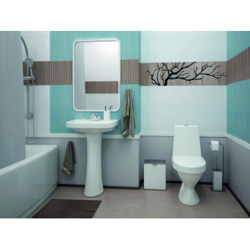 1P2054S0000BF Унитаз-компакт Прайм белый, сидение полипропилен (арт. 188012S0020B0), кос вып 1.P205.4.S00.00B.F-6