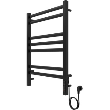 Поларис П7 500х700 электрический (quick touch) Полотенцесушитель Aquatek (черный муар) AQ EL KO0770BL-1