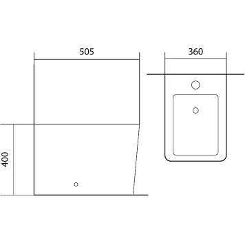 AQ1266N-00 ЛИБРА New Биде напольное 560х370х400, крепеж AQ1266N-00-5