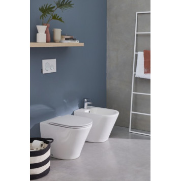 EDAA102-00 Rodin+ Приставной унитаз со стандартным ободом, белый EDAA102-00-2