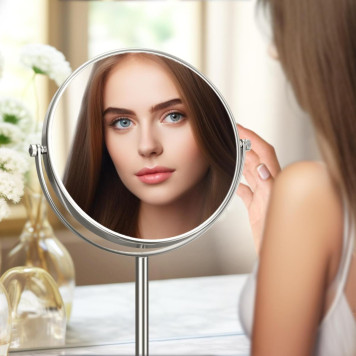 AQ4914CR зеркало косметическое настольное 5х AQ4914CR-6