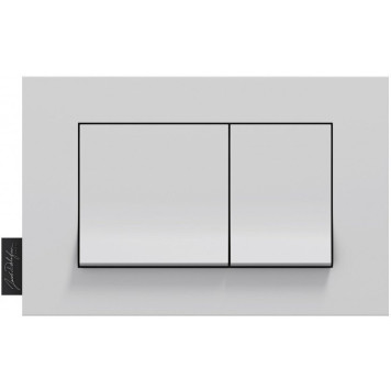 E20858-00 Панель смыва геометр дизайн, глянцевый белый E20858-00