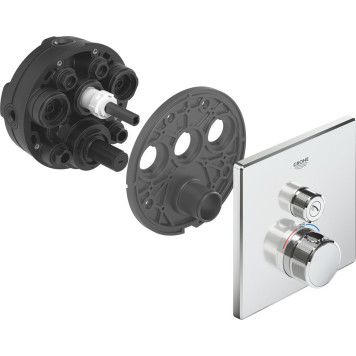 29123000 Grohtherm SmartControl Внешняя часть термостатического смесителя на 1 выход, хром 29123000-2