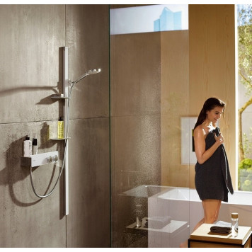 13102400 HG ShowerTablet 350 термостатический смеситель для душа белый/хром 13102400-5