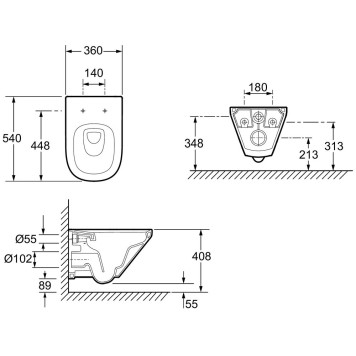 E21773RU-00 Унитаз c инсталляцией Jacob Delafon Modern Life, сиденье микролифт, клавиша хром (E29025+E20858-CP+E77168+E77725) E21773RU-00-6