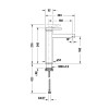 Duravit Circle L Смеситель для раковины, высокий, 1 отв., цвет: черный матовый. CE1030002C46