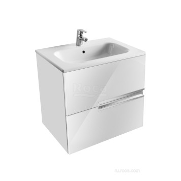Roca Z.RU93.0.273.0 Victoria Nord ICE EDITION модуль для раковины, 2 ящика, 600 мм, белый глянец ZRU9302730