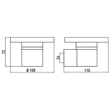 EMCO System2 Мыльница, прозрачное стекло, подвесная, цвет: хром-1