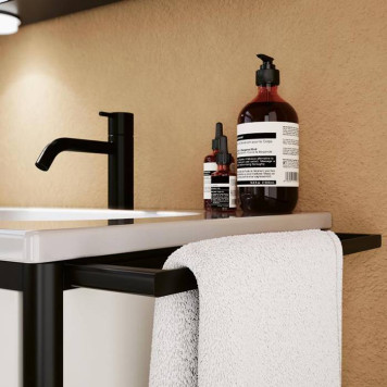 Burgbad Vry Полотенцедержатель 44см., подвесной, цвет: черный матовый-2