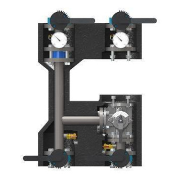 Насосная группа, ELSEN, смесительная, фланцевая DN 50 PN10, без насоса и сервопривода