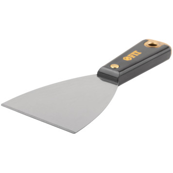 Шпатель для удаления ржавчины Профи, толщ. лезвия 1 мм, пластик.ручка с метал.бойком 3 (75 мм)-6