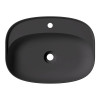 Alice Form Oval Раковина 60x45х12см., накладная, 1 отв., цвет: чёрный матовый. 22460108