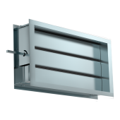 DRr 500х250 воздушный клапан с подставкой под электропривод