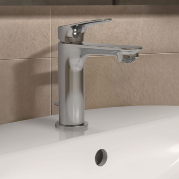 Ideal Standard Ceralife O Смеситель для раковины H10см., на 1 отв., без донного клапана, цвет: хром. BE111AA-5