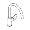 Смеситель для кухни GROHE BauEdge однорычажный DN 15, хром (30536000)