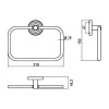 Emco Polo Полотенцедержатель-кольцо 21см., подвесной, 210mm, цвет: хром