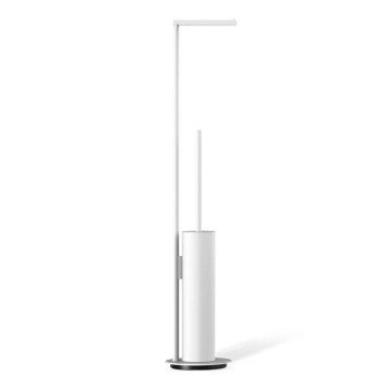 Decor Walther Mikado SBK Напольная стойка 73.5см., с ершиком и бумагодержателем, цвет: белый матовый. 0522350
