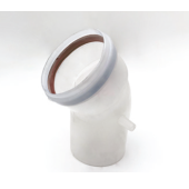 Угол 45°  Ø80mm PP-R (condensing) (м-п) (ст.арт. CE.00.56 PP)
