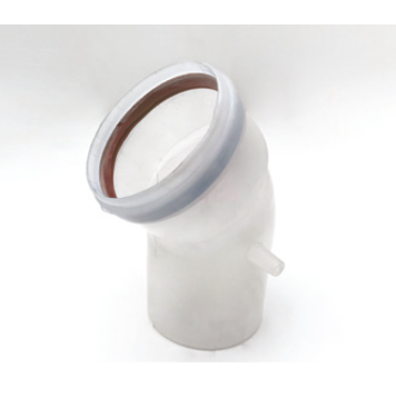 Угол 45° Ø80mm PP-R (condensing) (м-п) (ст.арт. CE.00.56 PP)
