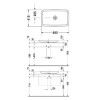 Duravit PuraVida Раковина 70x42см., накладная, без отв., без перелива, цвет: белый. 0370700000