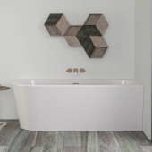 Knief Wall Corner L Ванна в правый угол 165x75х58см., с щелевым переливом, без сл-пер, цвет: белый матовый. 0100-091-06,  0100-255-L bi matt