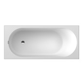 VilleroyBoch Oberon Ванна 170х75х45см., встраиваемая, слив, ножки, Quaryl, цвет: альпийский белый. UBQ170OBE2V-01
