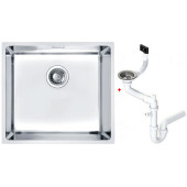 Alv 1122682 Kombino 40 Мойка F/S, r15, 1 чаша, 1 мм, KMB, 3½ 488х438х195 мм+сифон 1130550, шк 500 1122682