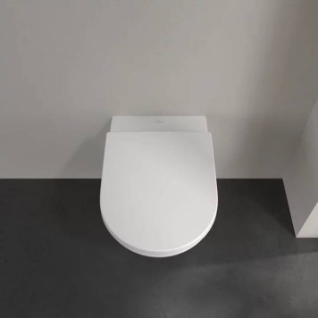 Villeroy Boch Subway 3 Унитаз подвесной, безободковый, сиденье в комплекте SoftClosing, цвет: альпийский белый-3