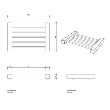 Decor Walther DW 995 Мыльница настольная, цвет: хром. 0824800-1