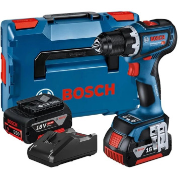 Шуруповерт аккумуляторный Bosch GSR 18V-90 C (2 акк, З/У), кейс-1