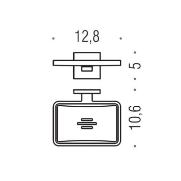 Colombo Basic Q Мыльница подвесная, цвет: хром-1