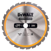 Диск пильный DeWalt твердосплавный 305х30 мм, 24 зуба CONSTRUCTION DT1958