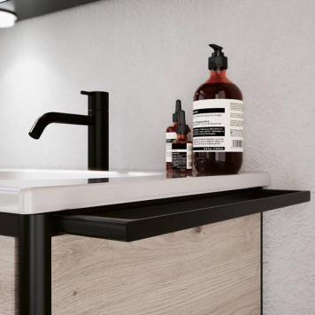 Burgbad Vry Полотенцедержатель 44см., подвесной, цвет: черный матовый-1