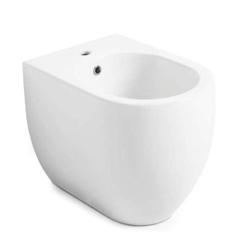 Kerasan Flo Биде напольное 48см., приставное, 1 отв., цвет: белый. 312701-1