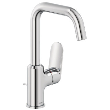 Kludi 320270575 X1 Однорычажный смеситель на умывальник, с донным клапаном, управление сбоку, хром 320270575