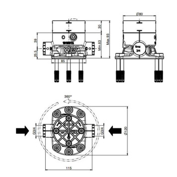 Fima Carlo Frattini Внутренняя часть напольного смесителя для ванны. F3020-1