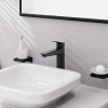 Hansgrohe Logis Смеситель для раковины, 1 отв., с донным клапаном, цвет: черный матовый. 71090670