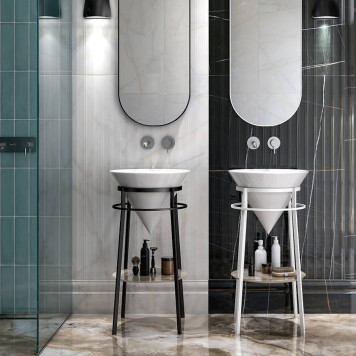 Kerama Marazzi CONO Металлическая структура напольная 44x77см, цвет: черный матовый-5