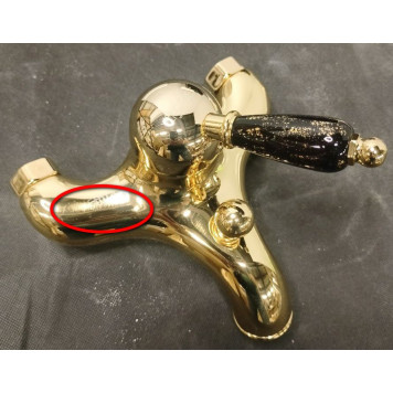 SaleFiore89GO5104 Imperial Смеситель для ванны с душевым набором Gold/Black Sale89GO5104_1180