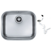 Alv 1009252 Variant 10 Мойка U, 1 чаша, 0,8 мм, SAT, 3½ 480х400х250 мм+сифон 1130550 1009252