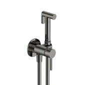 AQM6217GM Siena Готовый комплект гигиенического душа (скрытый монтаж, латунная лейка), Gun metal AQM6217GM