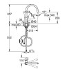 Смеситель для кухни GROHE BauEdge однорычажный DN 15, хром (30536000)